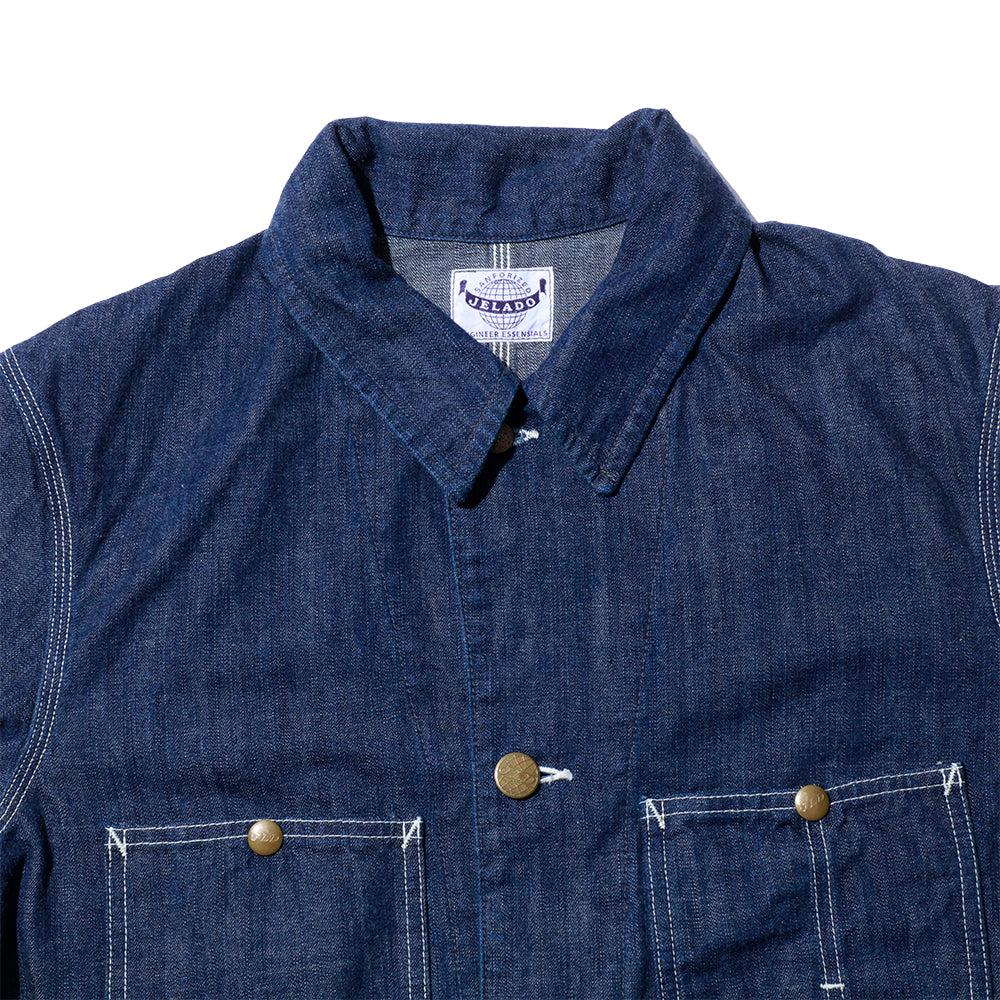 Jelado 491J Denim Coverall Jacket Indigo-Jacket-Clutch Cafe