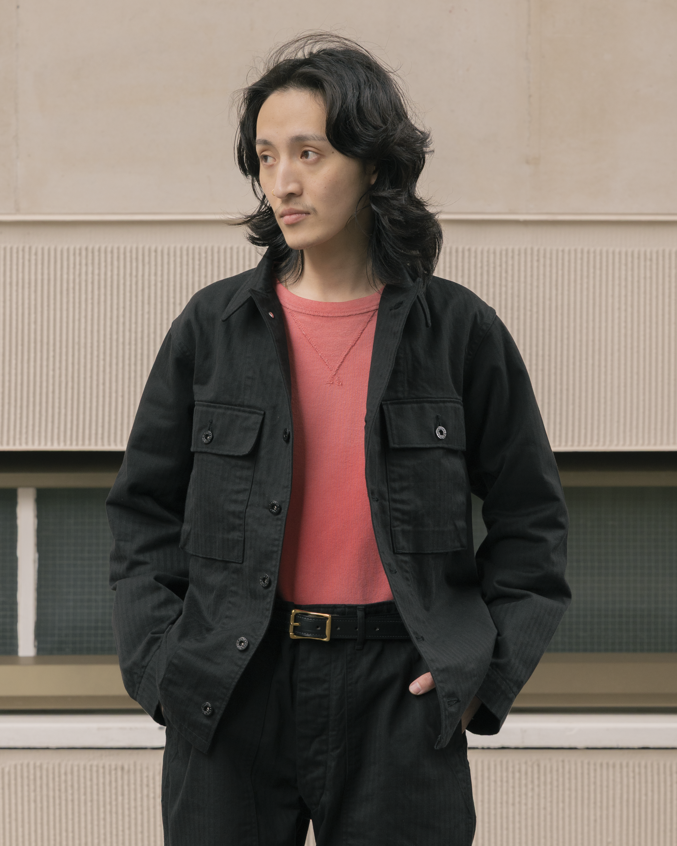 Jelado CM43 HBT Field Jacket Black-Clutch Cafe