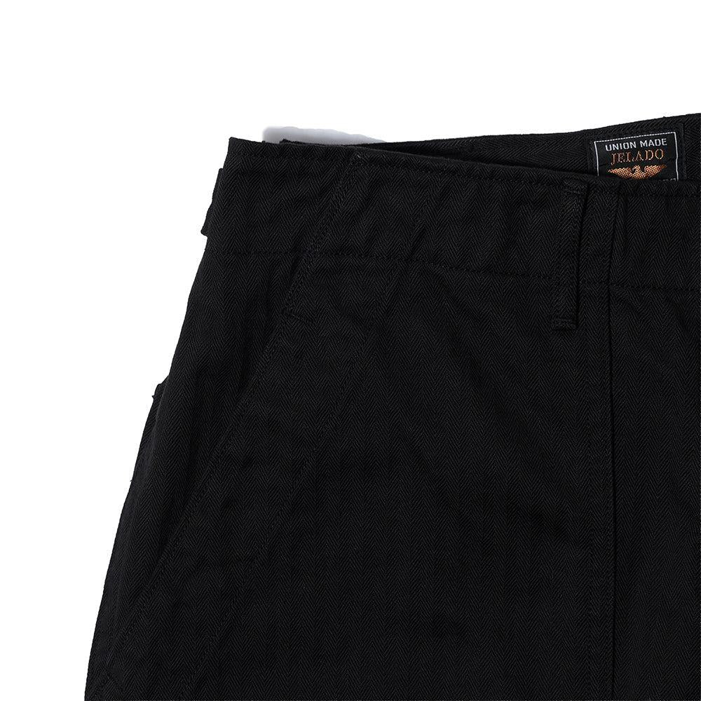 Jelado CM47 HBT Baker Pants Black-Trousers-Clutch Cafe