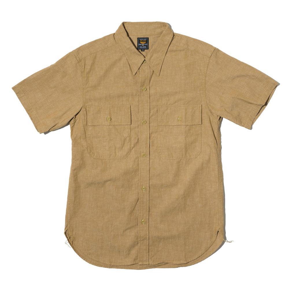 Jelado Officer Shirt S/S Khaki-Shirt-Clutch Cafe