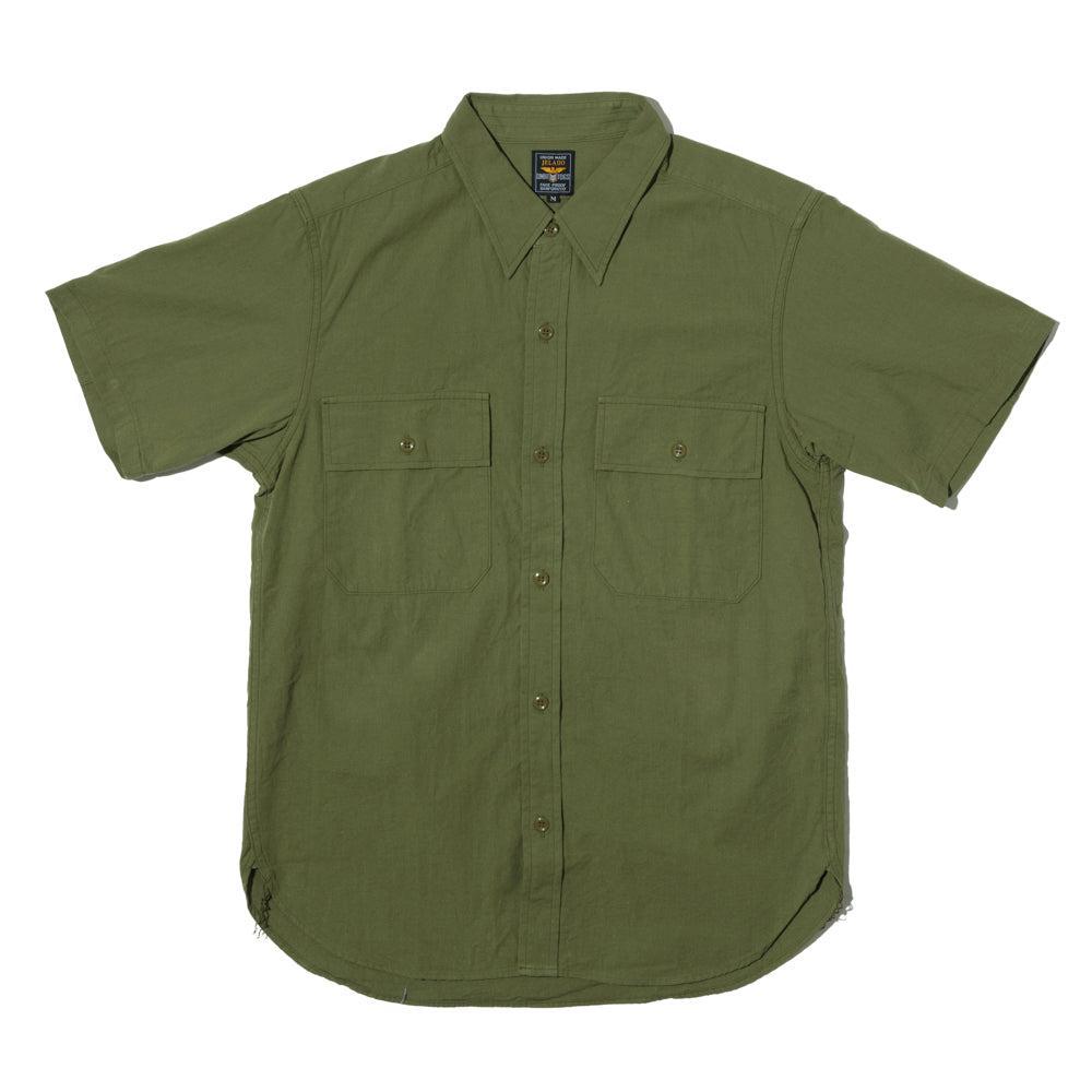 Jelado Officer Shirt S/S Olive-Shirt-Clutch Cafe
