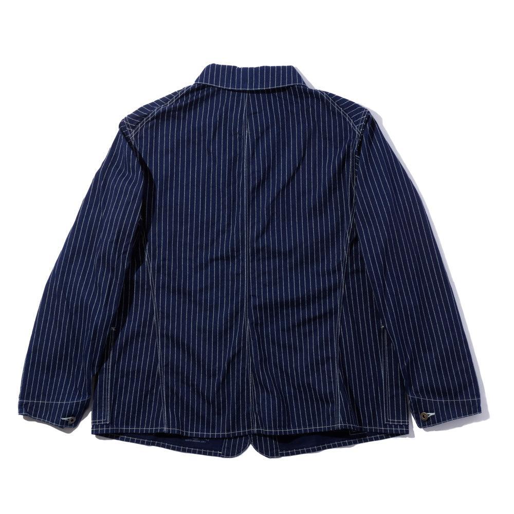 Jelado Steelbeam Coat Wabash Indigo Stripe-Jacket-Clutch Cafe
