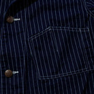 Jelado Steelbeam Coat Wabash Indigo Stripe-Jacket-Clutch Cafe