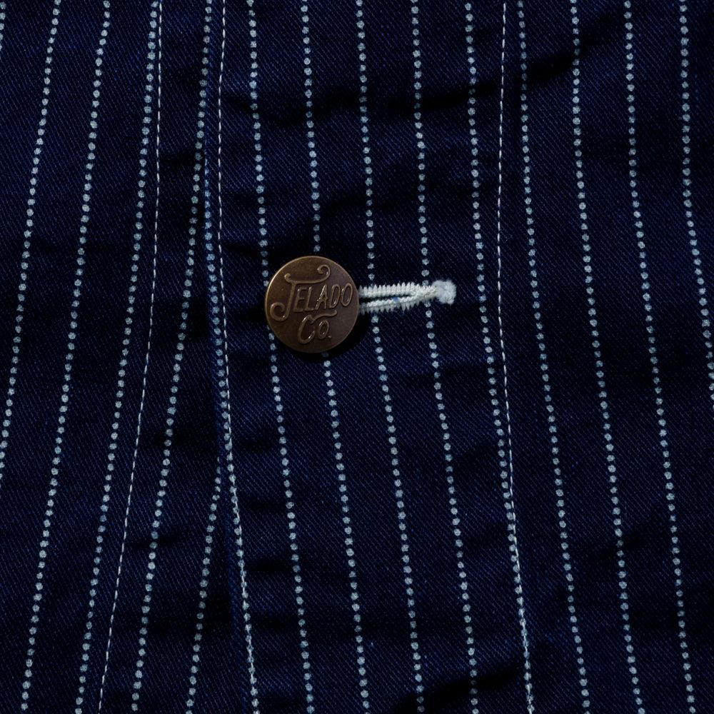 Jelado Steelbeam Coat Wabash Indigo Stripe-Jacket-Clutch Cafe