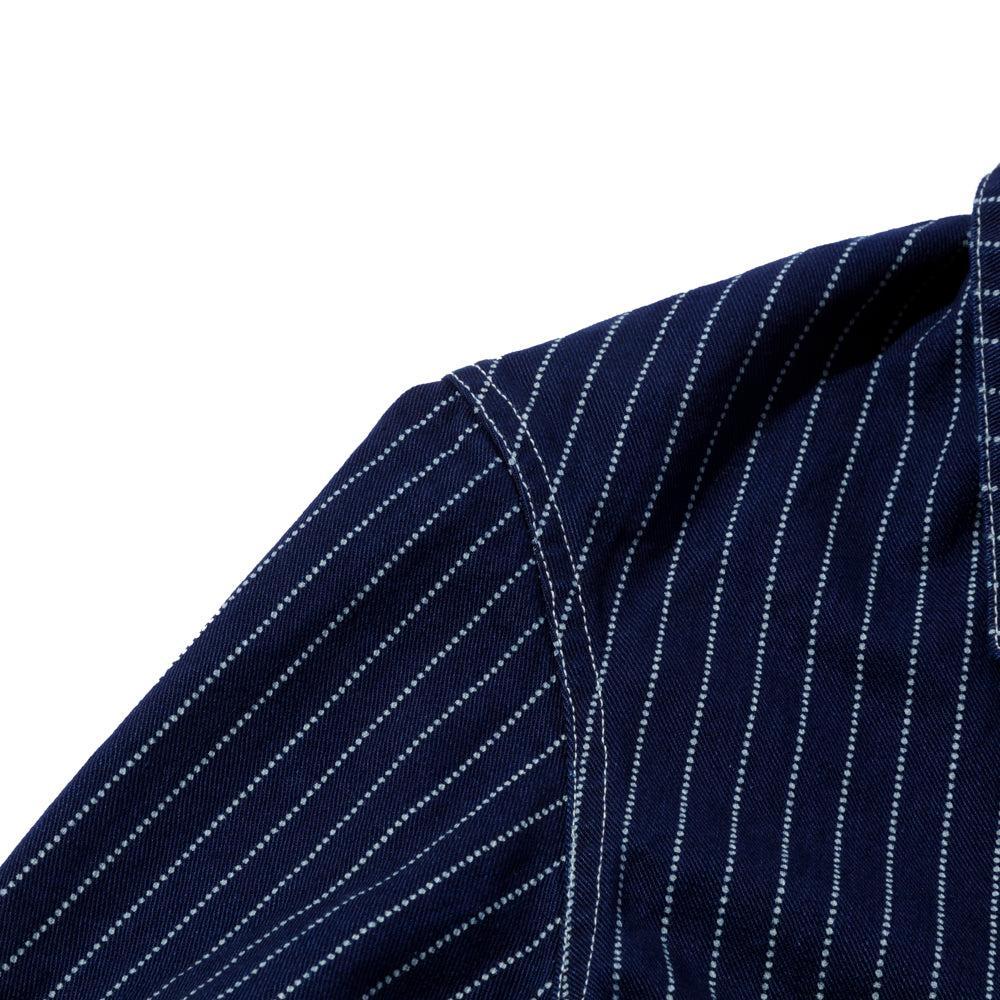 Jelado Steelbeam Coat Wabash Indigo Stripe-Jacket-Clutch Cafe