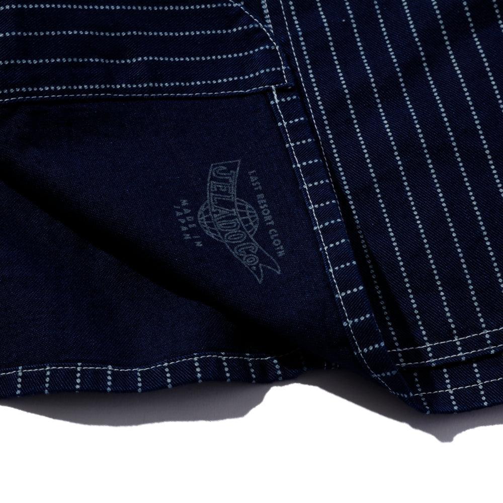 Jelado Steelbeam Coat Wabash Indigo Stripe-Jacket-Clutch Cafe