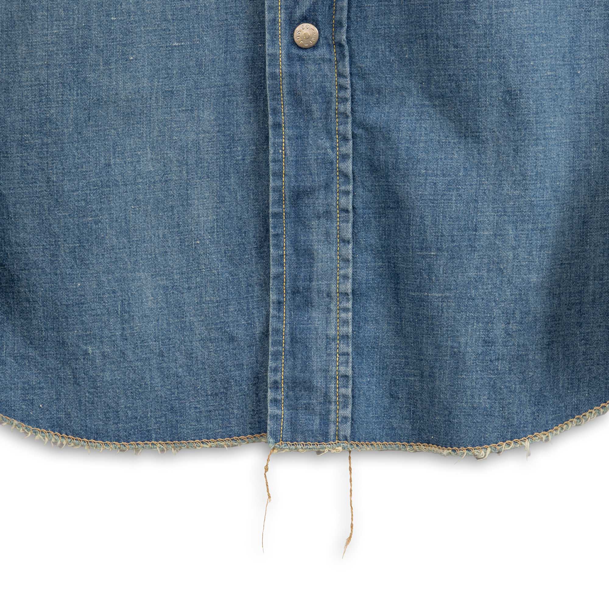 Jelado Vaquero Denim Western Shirt Faded Indigo-Shirts-Clutch Cafe
