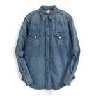 Jelado Vaquero Denim Western Shirt Faded Indigo-Shirts-Clutch Cafe