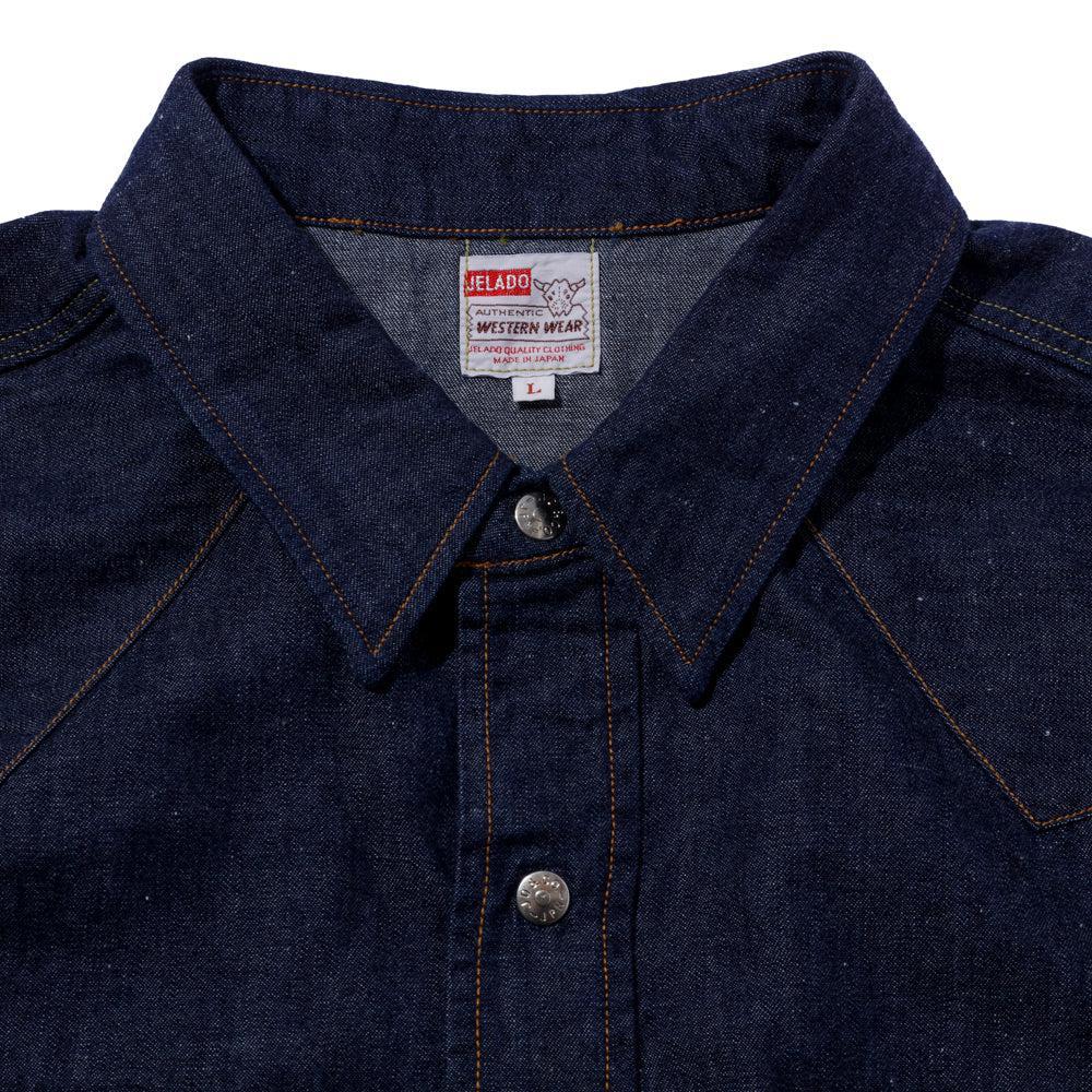 Jelado Vaquero Denim Western Shirt Indigo-Shirts-Clutch Cafe