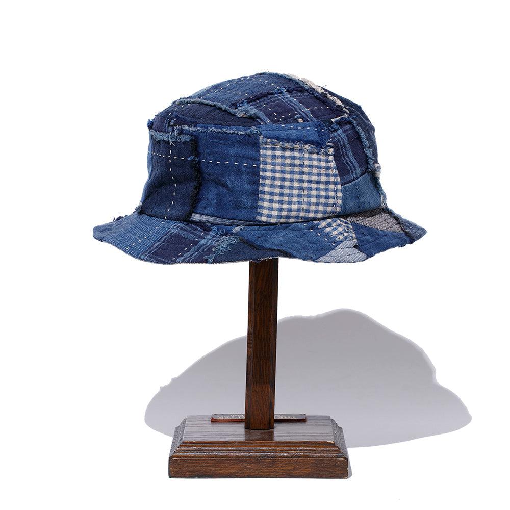 KUON Boro Bucket Hat Navy-Hats-Clutch Cafe