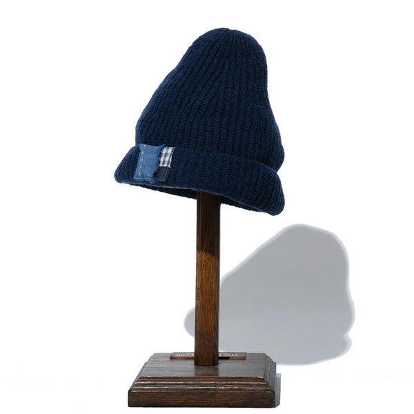 KUON Boro Patched Watch Cap Navy-Hat-Clutch Cafe