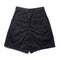 KUON Cotton Twill Pleated Shorts Black-Shorts-Clutch Cafe