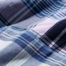 KUON Madras Patchwork Shorts Light Blue Multi-Shorts-Clutch Cafe