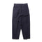 KUON Washi/Cotton Pleated Tapered Trousers Dark Navy-Trousers-Clutch Cafe