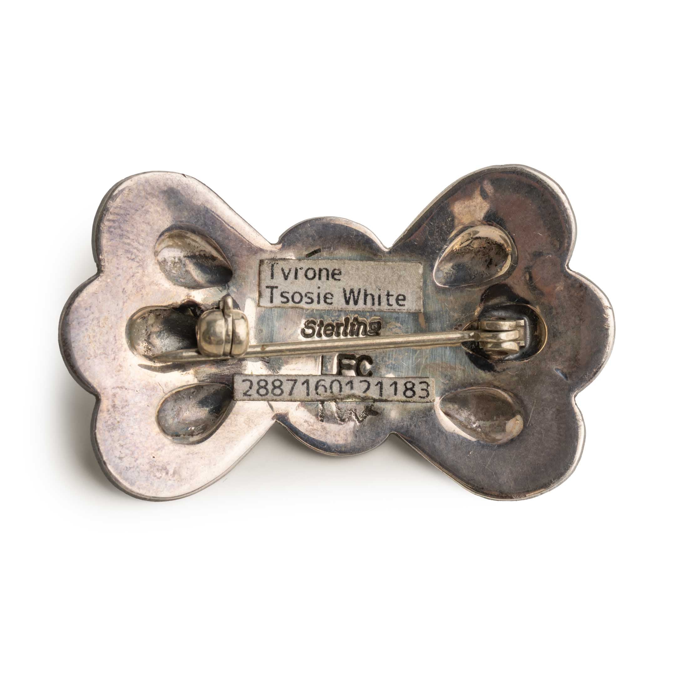 LFC Kingman Pin/Brooch Tsoie White-Brooch-Clutch Cafe