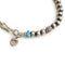 LFC Sleeping Beauty Turquoise 5mm 55cm Silver Bead Chain-Bracelet-Clutch Cafe