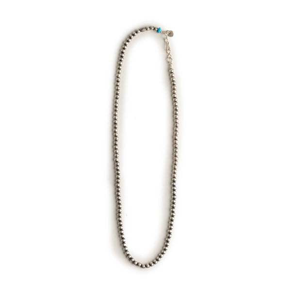 LFC Sleeping Beauty Turquoise 5mm 55cm Silver Bead Chain-Bracelet-Clutch Cafe