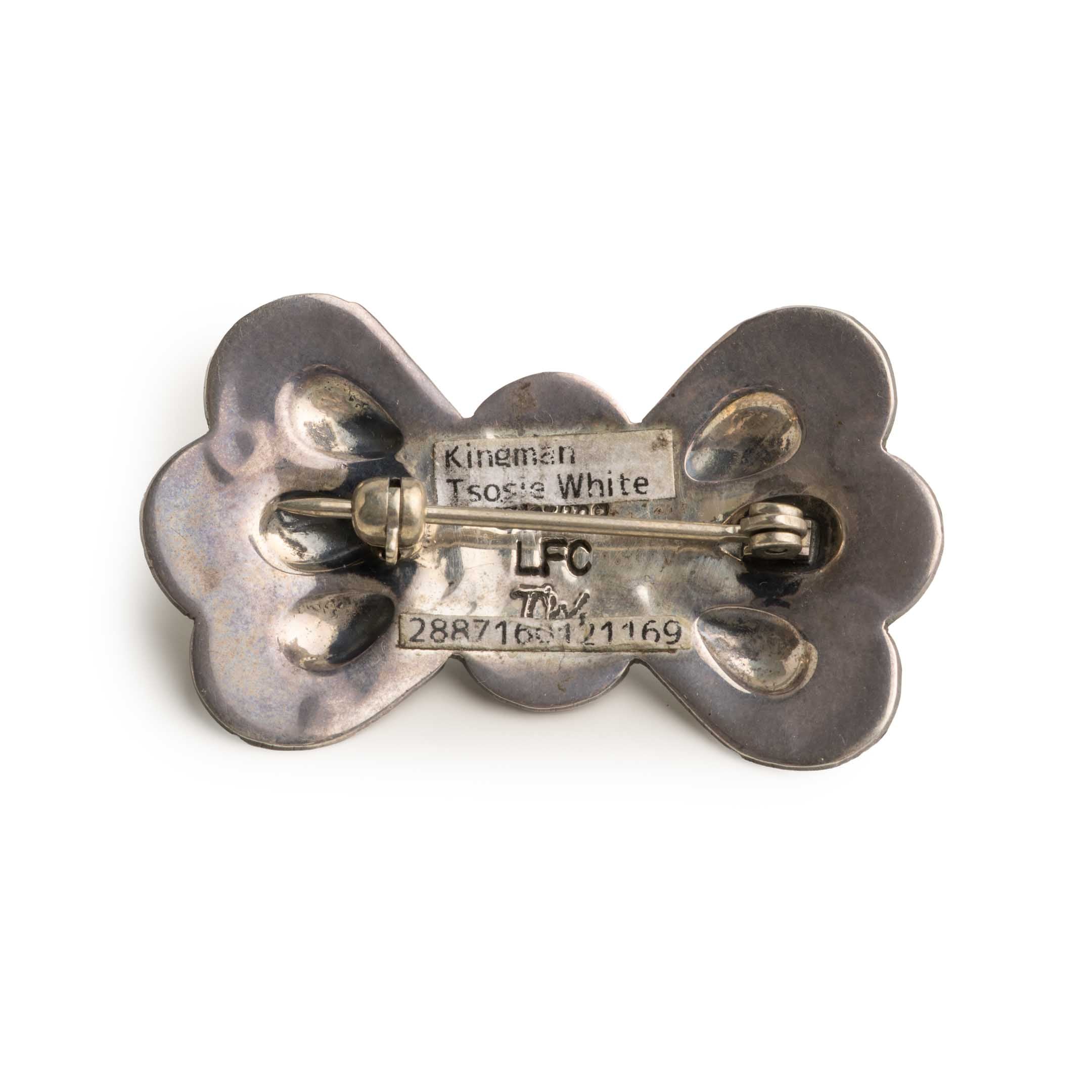 LFC Tyrone Turquoise Pin/Brooch Tsosie White-Brooch-Clutch Cafe