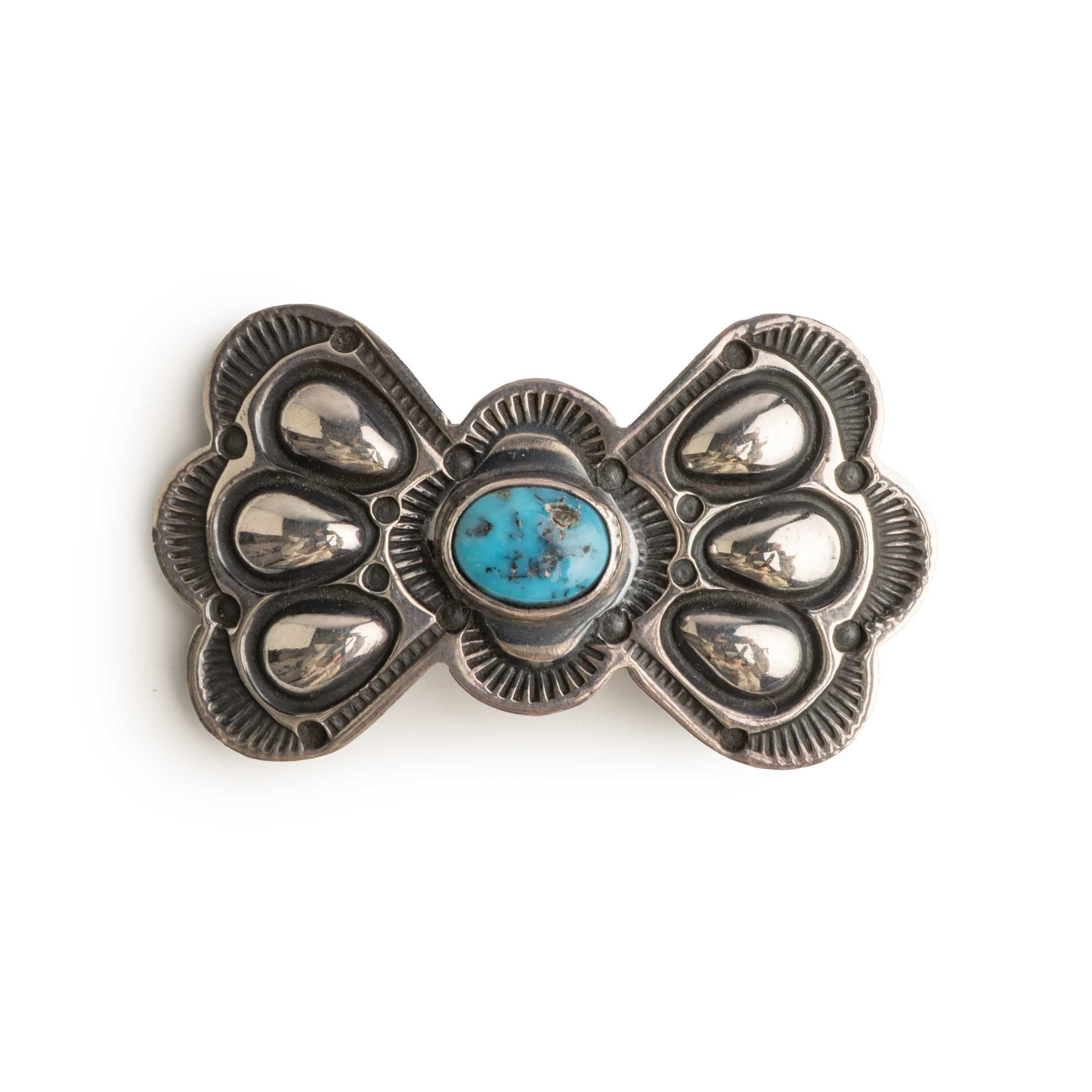 LFC Tyrone Turquoise Pin/Brooch Tsosie White-Brooch-Clutch Cafe