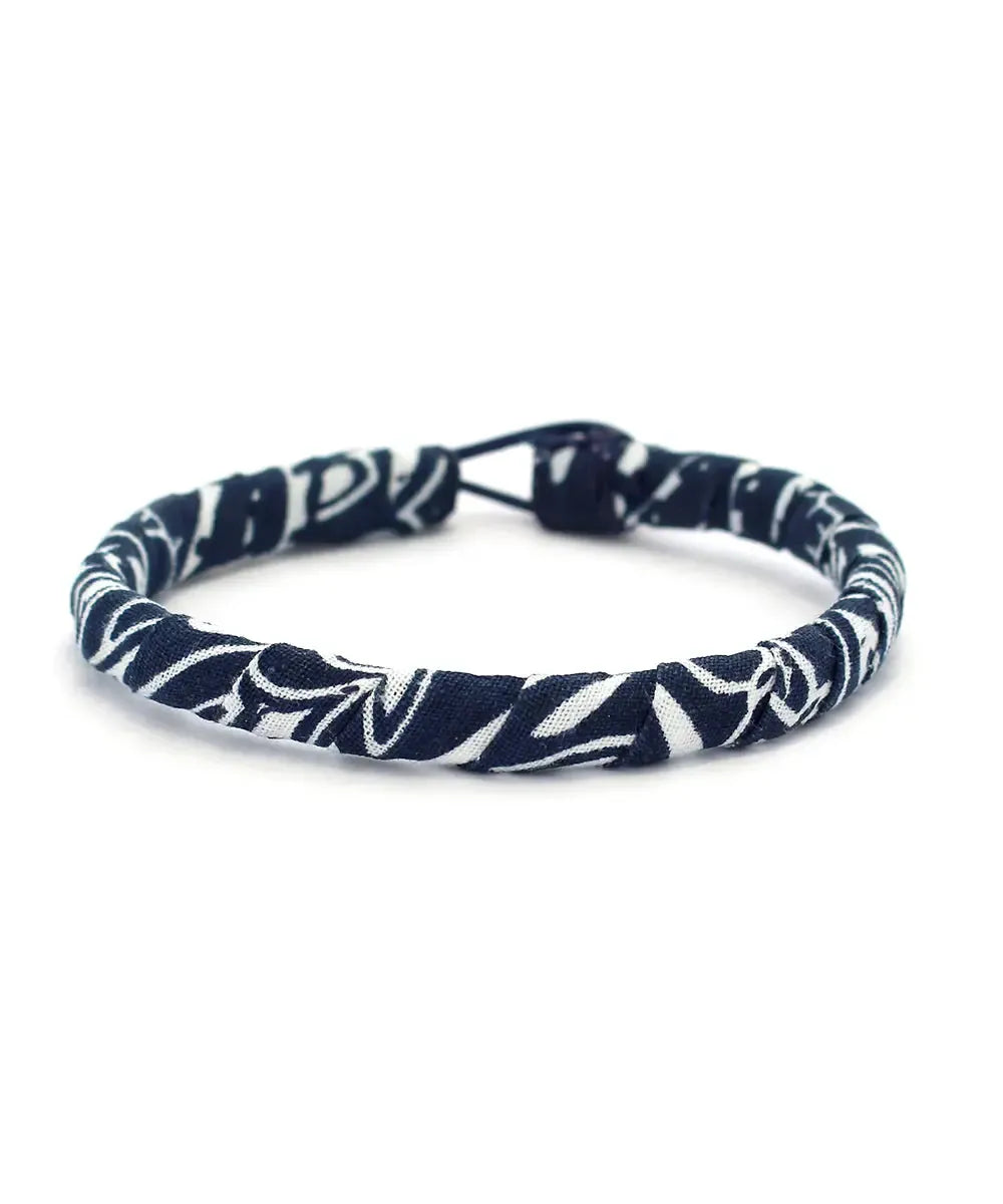 Mikia Bandana Bracelet Navy-Bracelet-Clutch Cafe