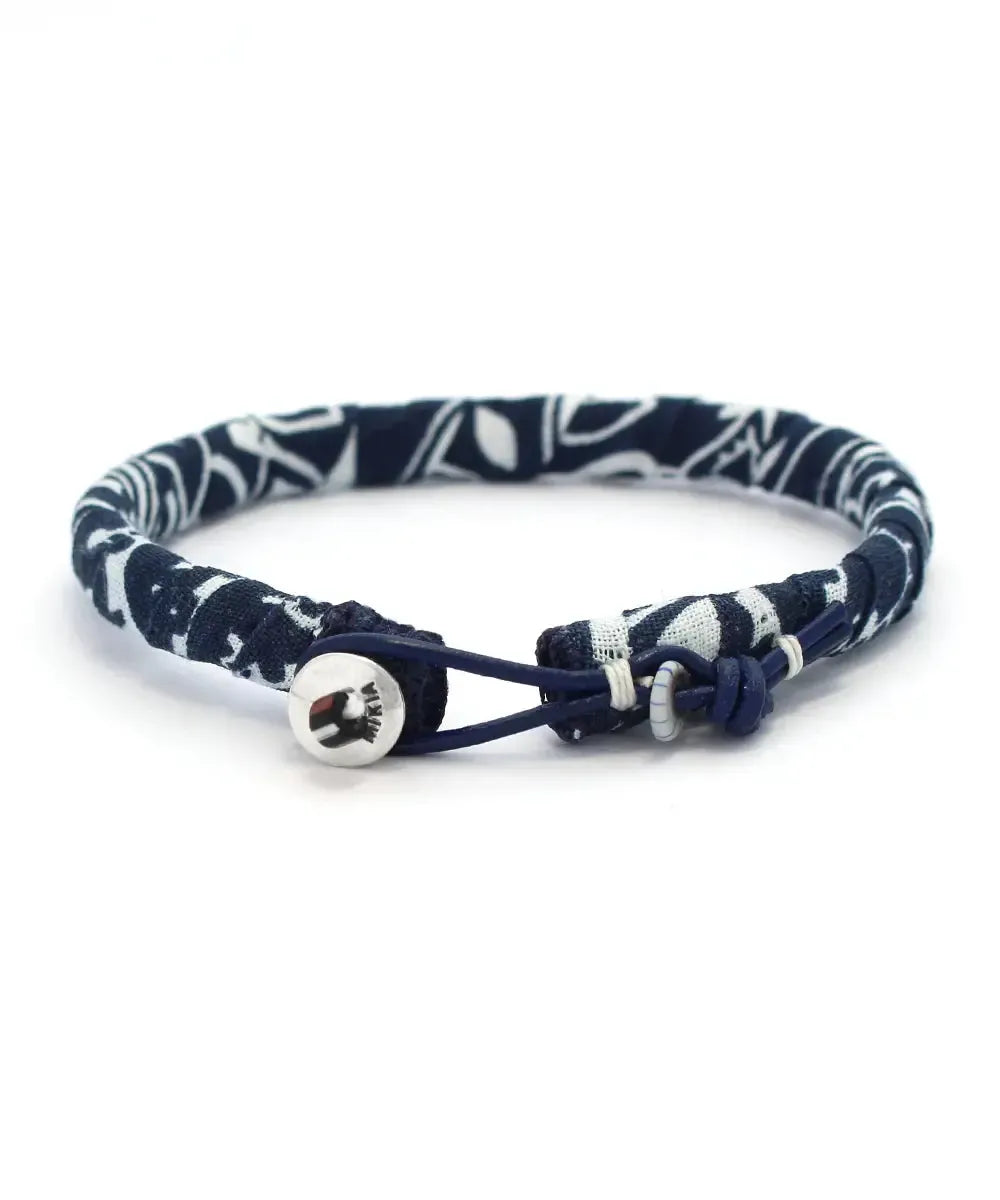 Mikia Bandana Bracelet Navy-Bracelet-Clutch Cafe