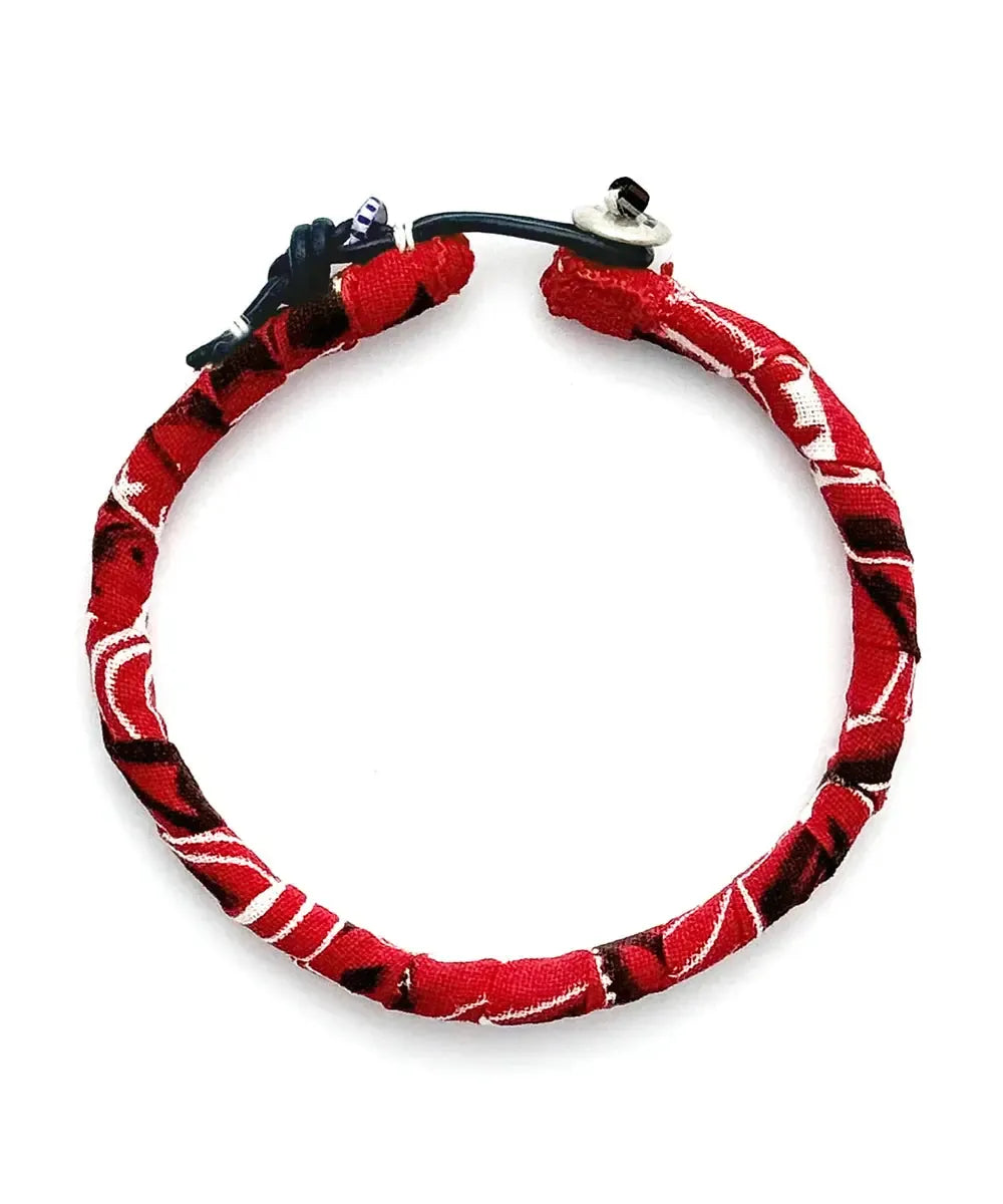 Mikia Bandana Bracelet Red-Bracelet-Clutch Cafe
