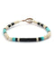 Mikia Heishi Beads Bracelet Fossil Jasper/Turquoise-Bracelet-Clutch Cafe