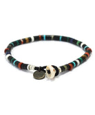 Mikia Heishi Beads Bracelet Jet Multi-Bracelet-Clutch Cafe
