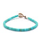 Mikia Heishi Beads Bracelet Turquoise-Bracelet-Clutch Cafe