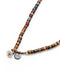Mikia Heishi Beads Necklace Brown Multi-Bracelet-Clutch Cafe