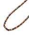 Mikia Heishi Beads Necklace Brown Multi-Bracelet-Clutch Cafe