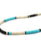 Mikia Heishi Beads Necklace Fossil Jasper/Turquoise-Bracelet-Clutch Cafe