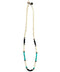 Mikia Heishi Beads Necklace Fossil Jasper/Turquoise-Bracelet-Clutch Cafe