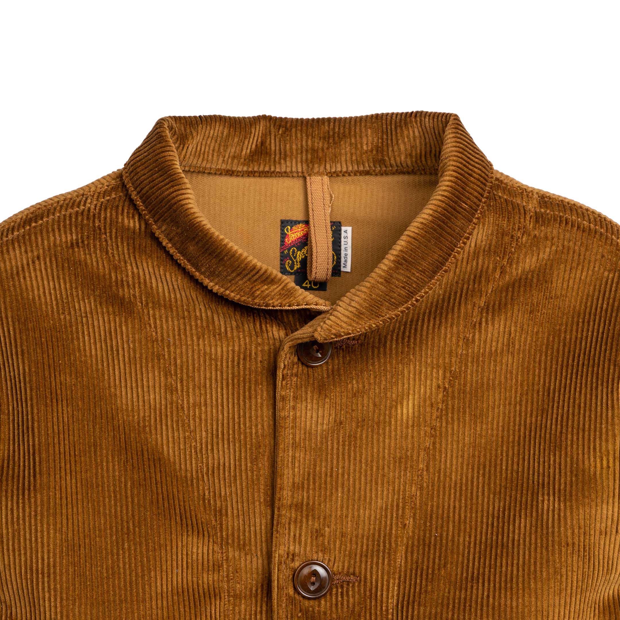 Mister Freedom Campus Blouse 'Mattock' Corduroy Brown-Jacket-Clutch Cafe