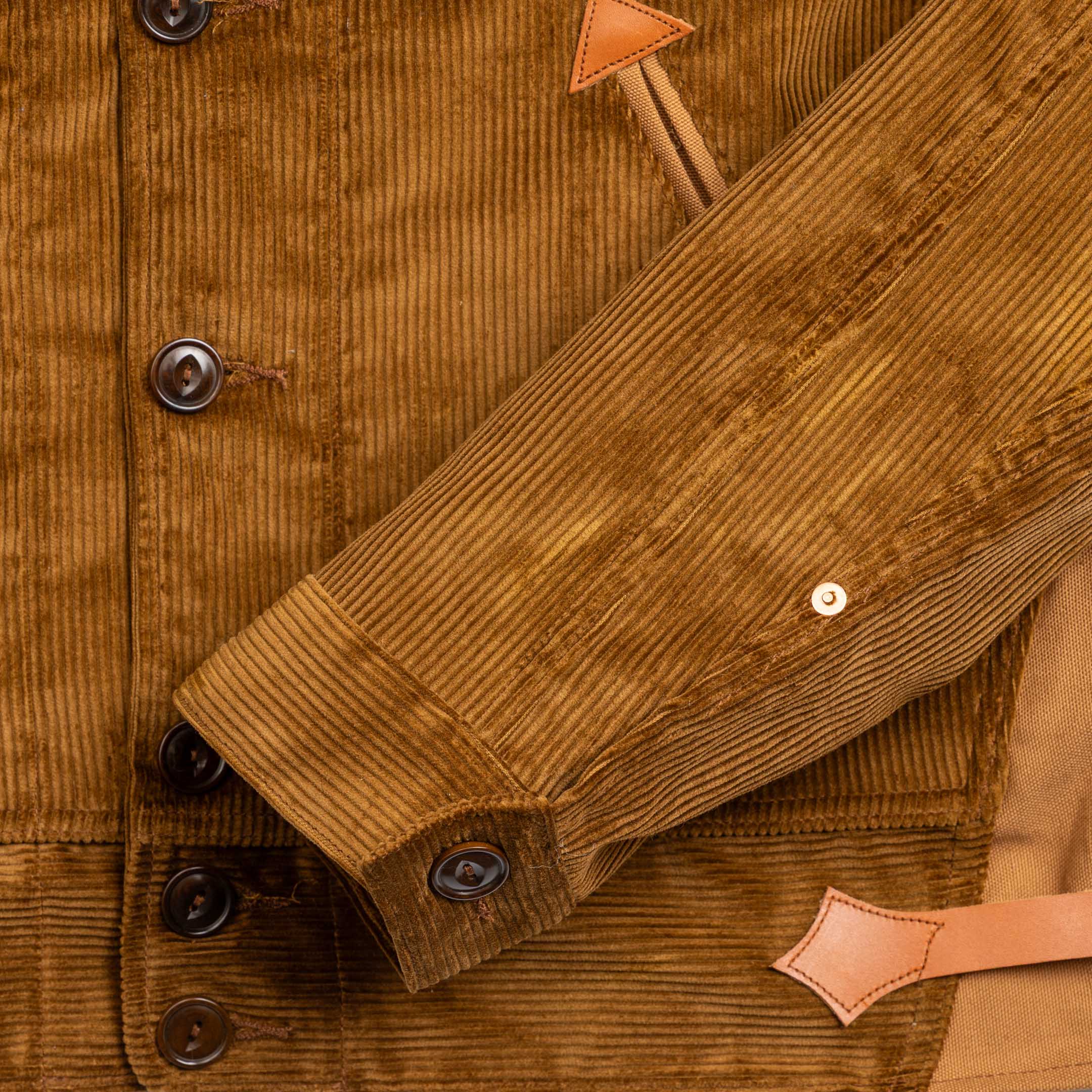 Mister Freedom Campus Blouse 'Mattock' Corduroy Brown-Jacket-Clutch Cafe