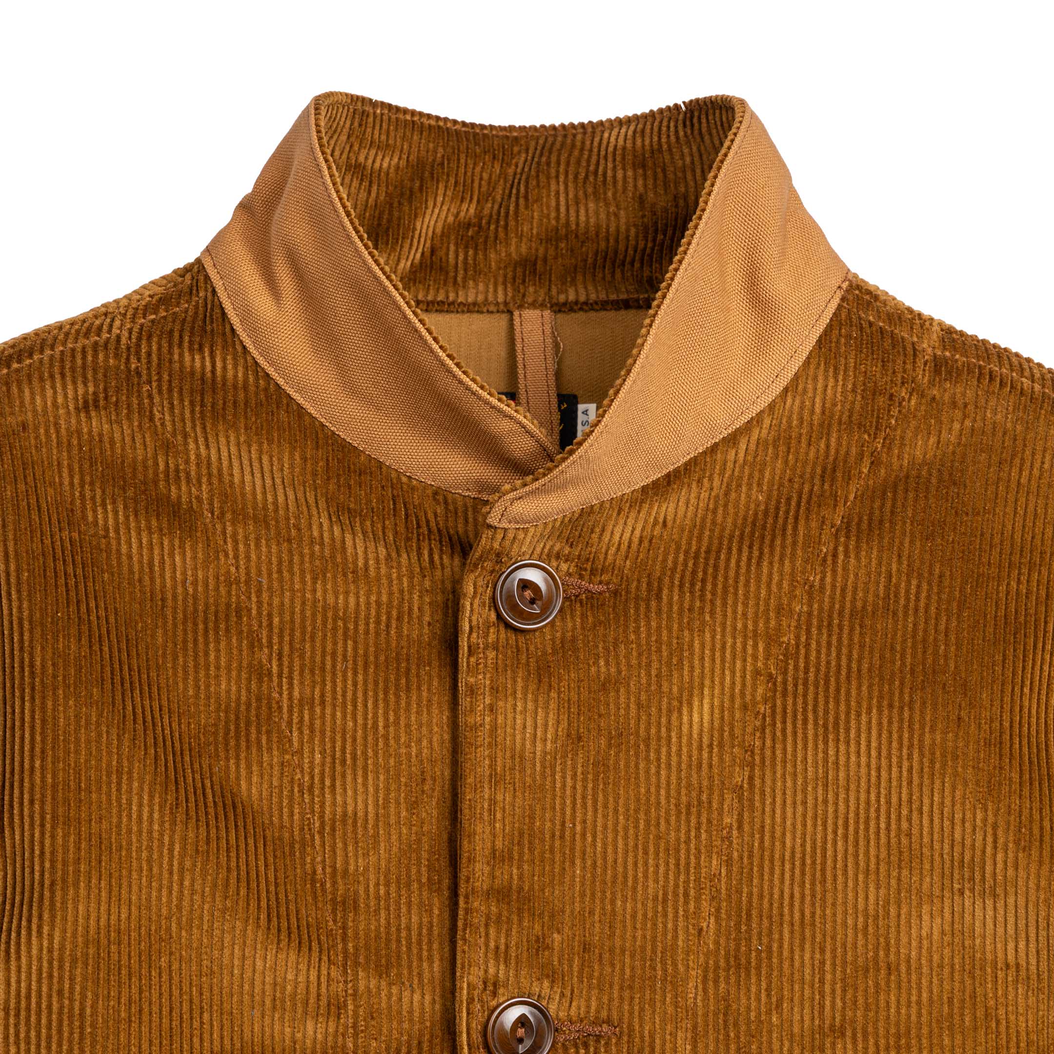 Mister Freedom Campus Blouse 'Mattock' Corduroy Brown-Jacket-Clutch Cafe