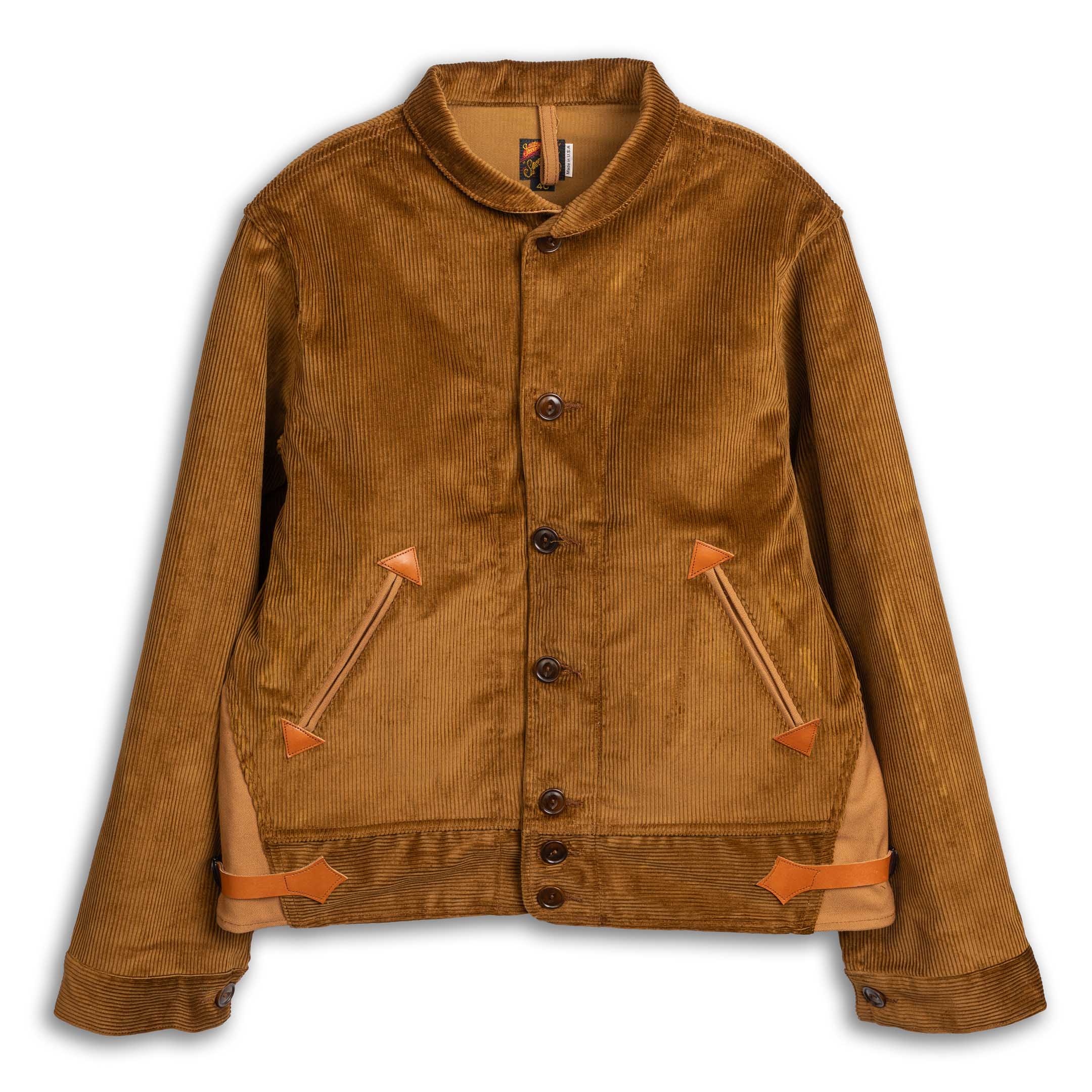 Mister Freedom Campus Blouse 'Mattock' Corduroy Brown-Jacket-Clutch Cafe