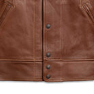 Mister Freedom Campus Leather Jacket 'Stud' Bison Brown-Jacket-Clutch Cafe
