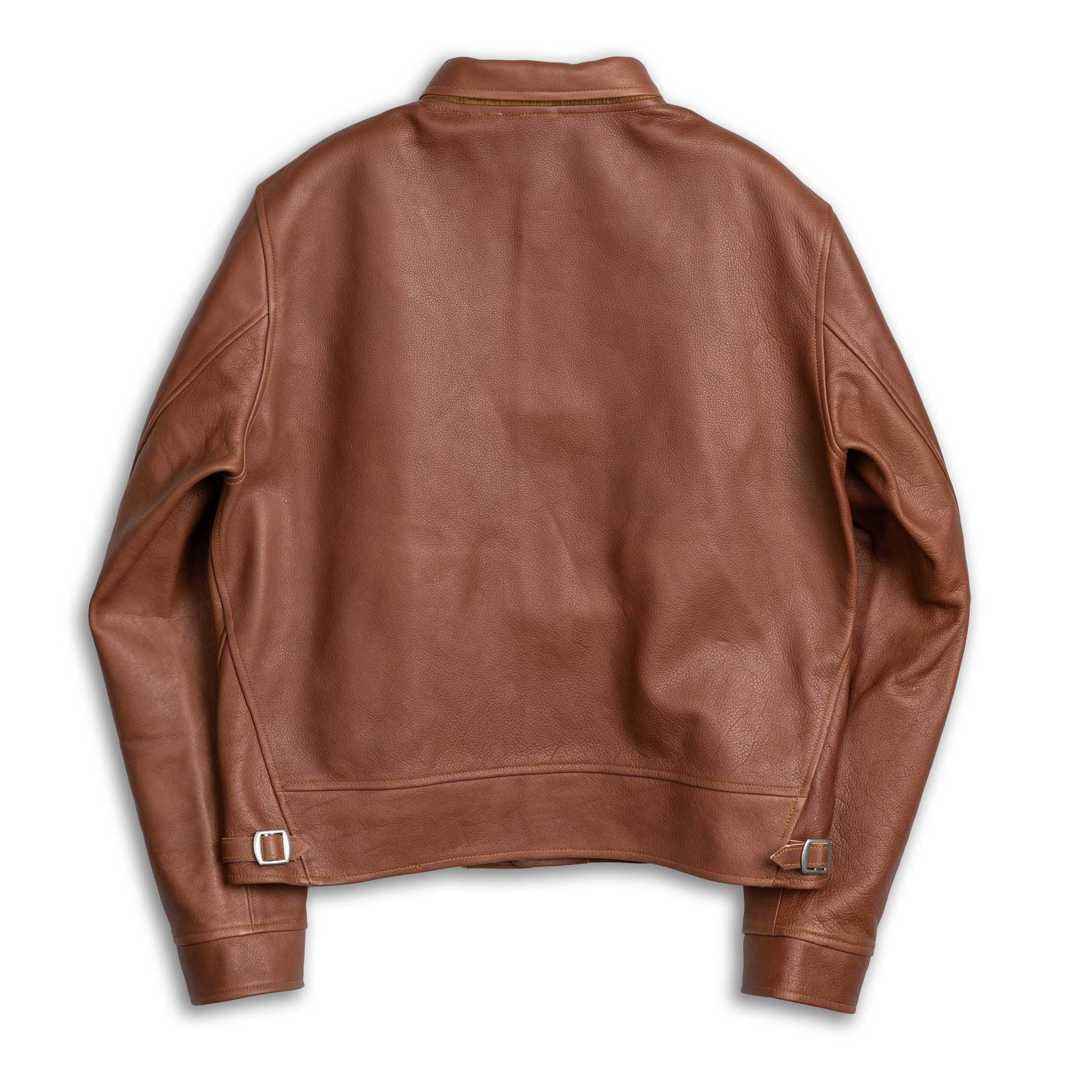 Mister Freedom Campus Leather Jacket 'Stud' Bison Brown-Jacket-Clutch Cafe