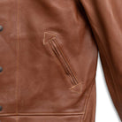Mister Freedom Campus Leather Jacket 'Stud' Bison Brown-Jacket-Clutch Cafe