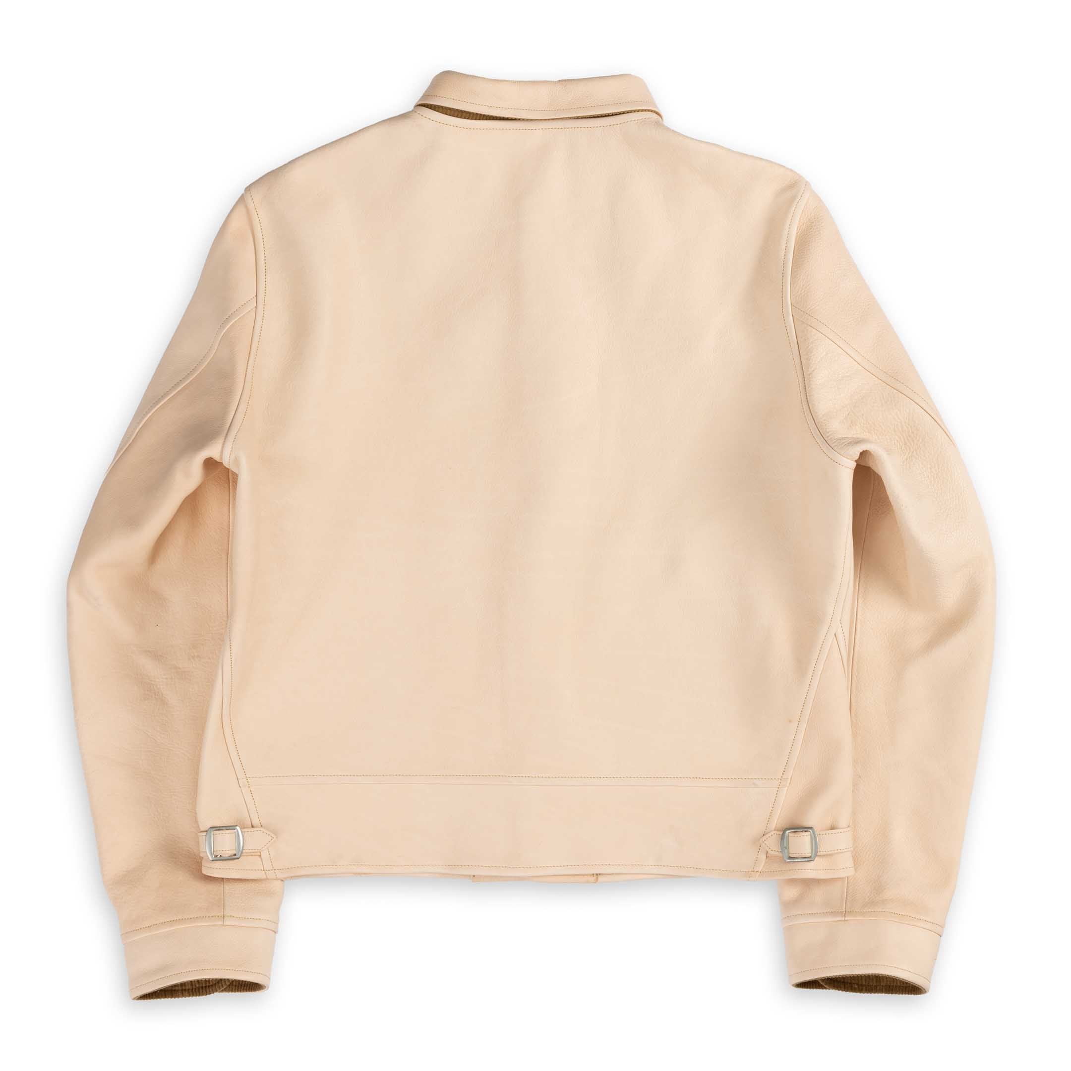 Mister Freedom Campus 'Stud' Leather Jacket Natural-Leather Jacket-Clutch Cafe