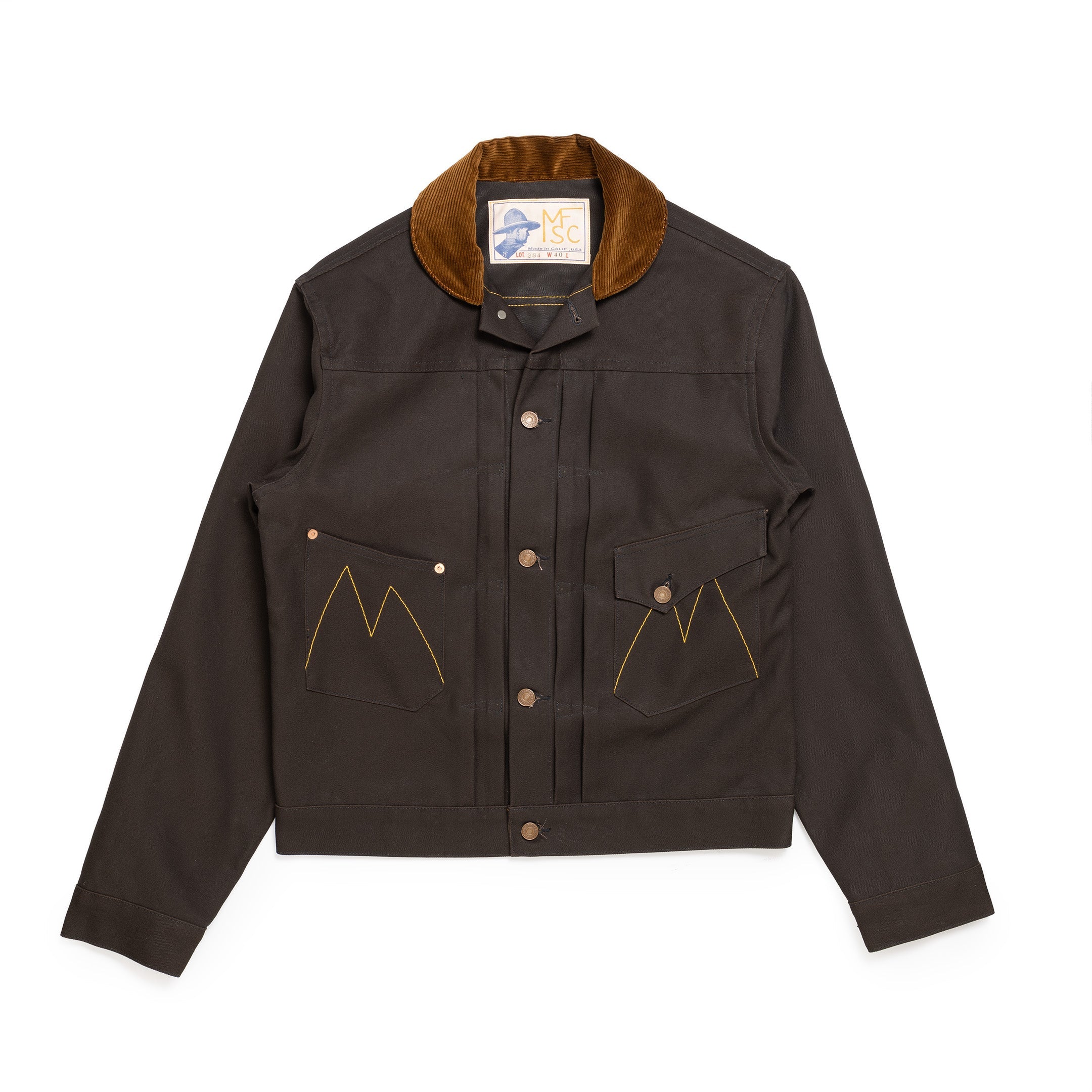 Mister Freedom Ranch Blouse 'Frontier' Edition NOS Duck Canvas-Jacket-Clutch Cafe