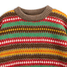 Monitaly Alpaca Fair Isle Sweater Brown-Knitwear-Clutch Cafe
