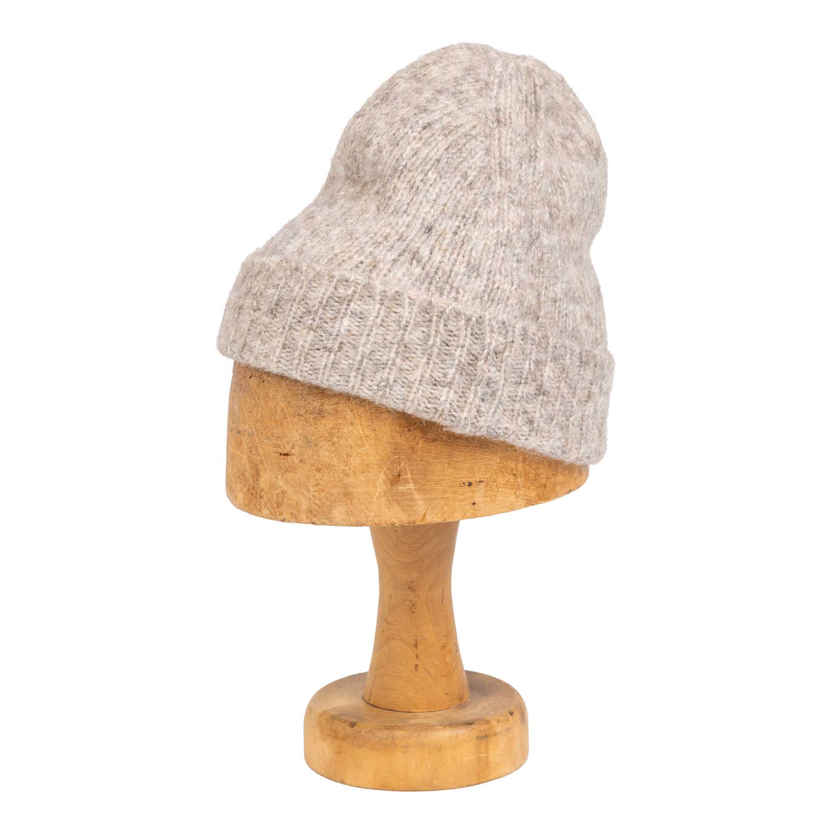 Monitaly Alpacotton Cuff Cap Beige-Hat-Clutch Cafe