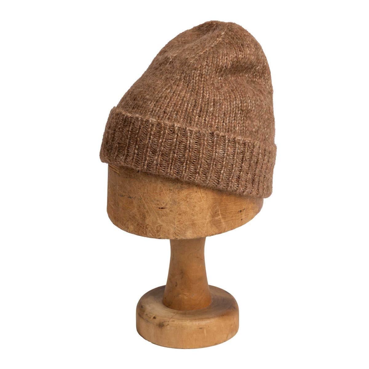 Monitaly Alpacotton Cuff Cap Brown-Hat-Clutch Cafe