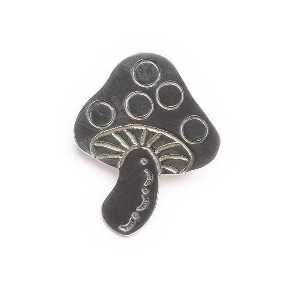 Munqa Pin Badge Mushroom-Jewellery-Clutch Cafe