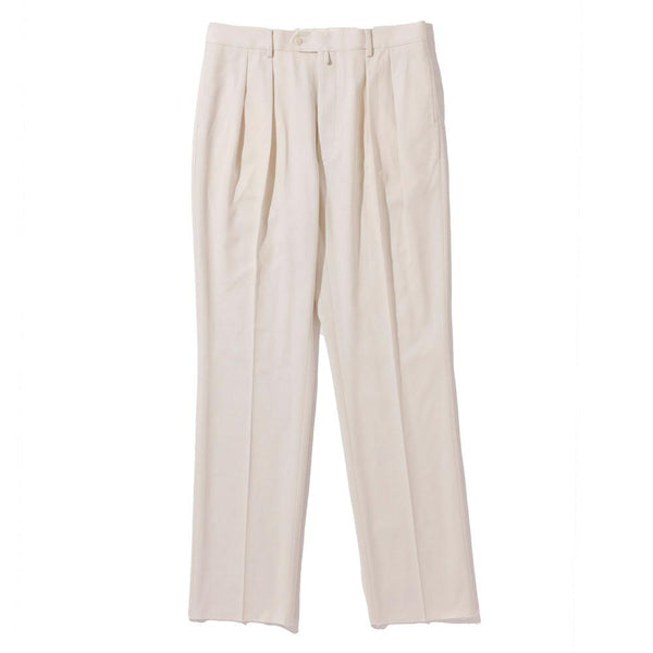 NEAT 3PLY Organic Katsuragi Standard Type 1 Ivory-Trousers-Clutch Cafe