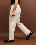 NEAT 3PLY Organic Katsuragi Standard Type 1 Ivory-Trousers-Clutch Cafe