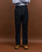 NEAT Back Satin Gabardine Standard Type 1 Navy-Trousers-Clutch Cafe