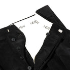NEAT High Density Corduroy 'Standard' Trousers Black-Trousers-Clutch Cafe